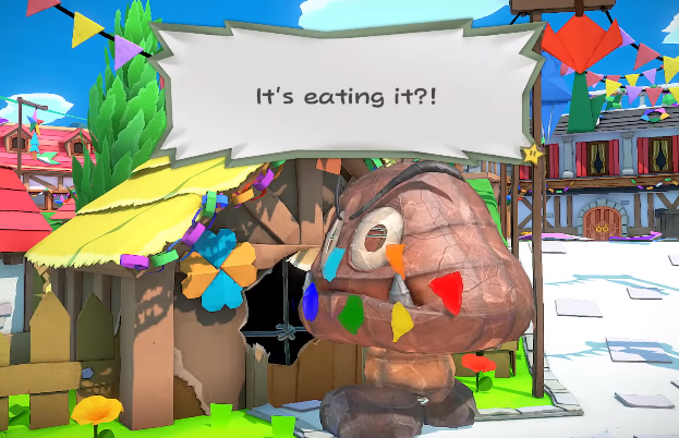goomba eating a house